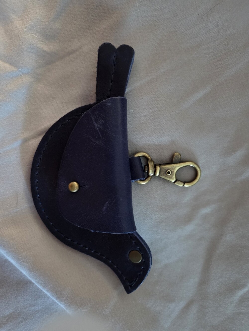 PLG Black Leather Key Pouch